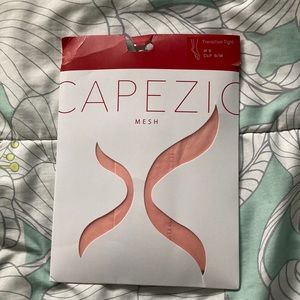 Capezio mesh transition tights with back seams